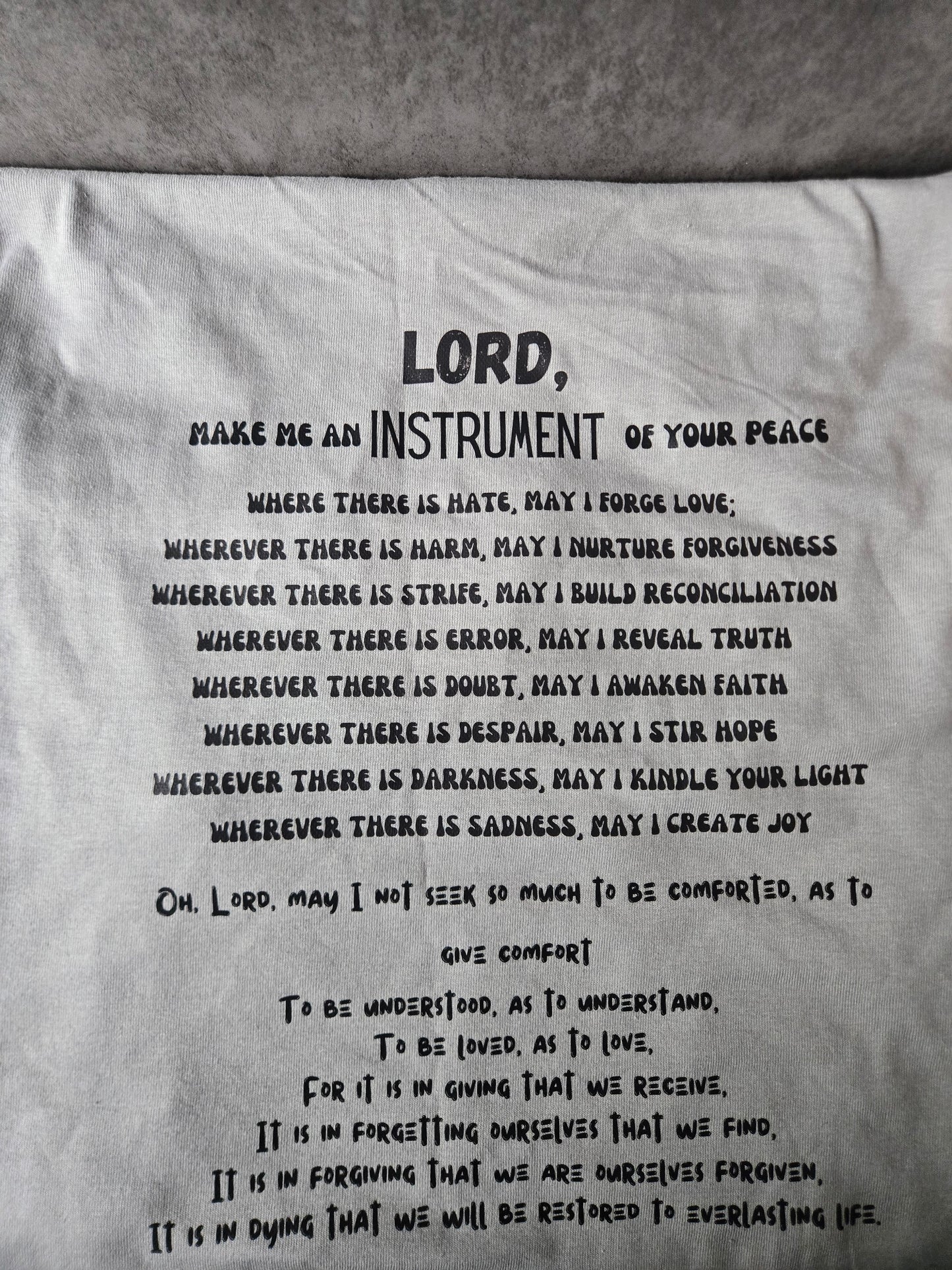 Prayer for peace T-shirt